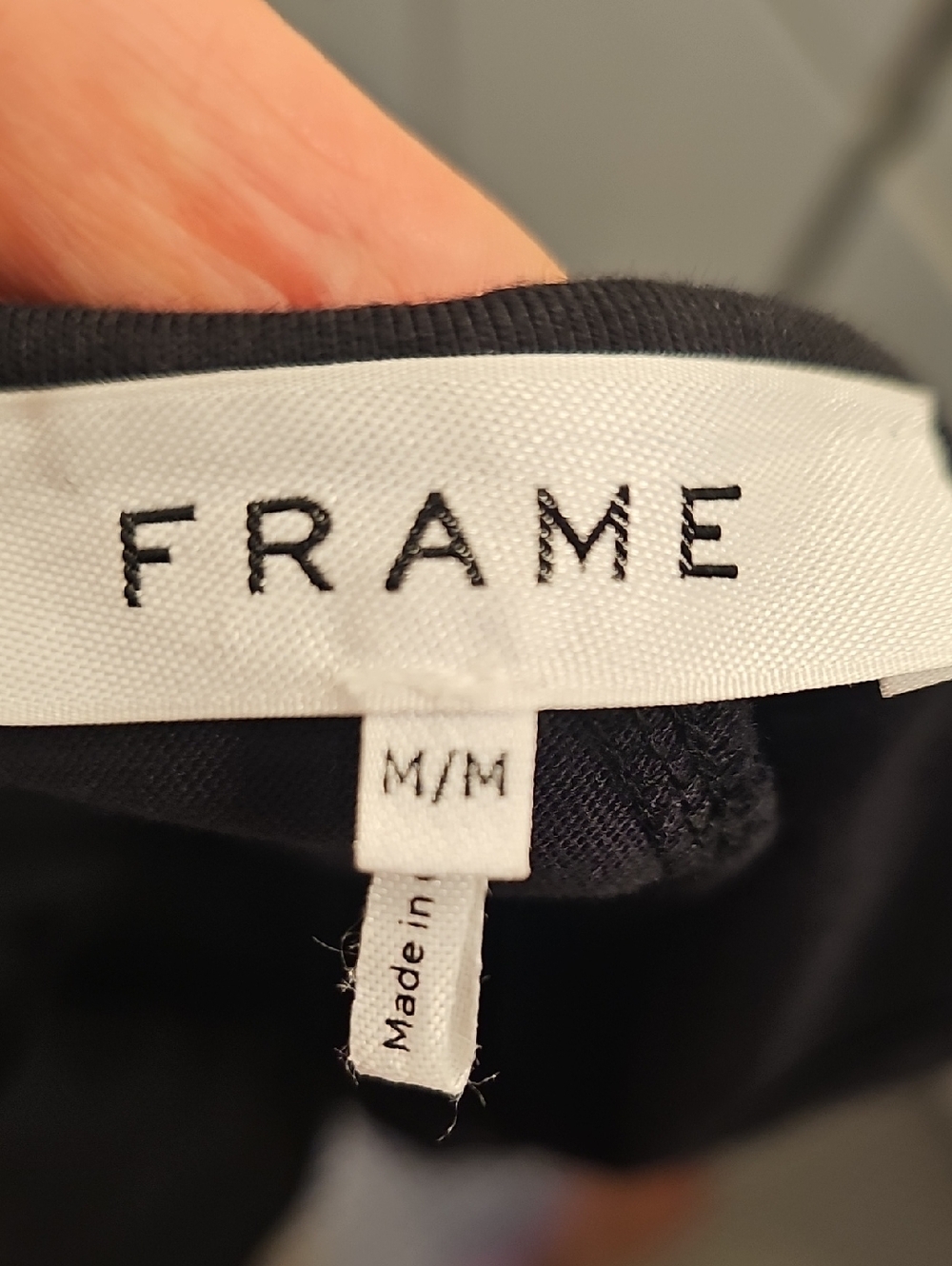 Frame Denim Black Midi Dress with Side Cutouts - Picture 4 of 4